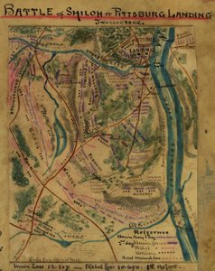 Battle of Shiloh or Pittsburg Landing, Tennessee by Robert Knox Sneden
