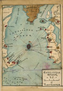 Charleston Harbor S.C. Bombardment of Fort Sumter