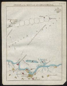 Chart of the Battle off Cherbourg