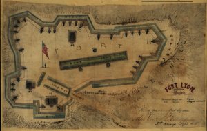 Fort Lyon, near Alexandria, Virginia by Robert Knox Sneden