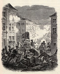 Barricade Fighting at the Cölln Townhall in Berlin on the Night of 18 to 19 March 1848