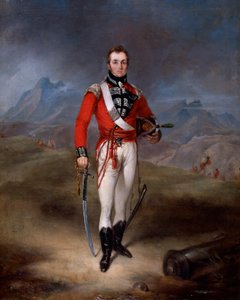 Portrait of Major Lambert Brabazon Urmston, wearing the uniform of the 45th Regiment
