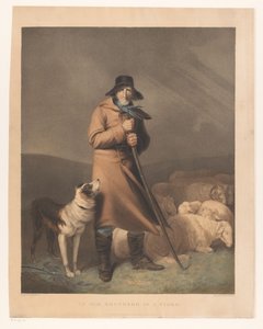 Shepherd with His Dog and Sheep