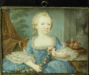 Wilhelmina Carolina (Carolina; 1743-87), Princess of Orange-Nassau, Daughter of William IV and Sister of William V, as a Child by Robert Mussard