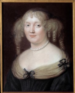 Portrait of Marie de Rabutin-Chantal, Marquise de Sevigne by Robert Nanteuil