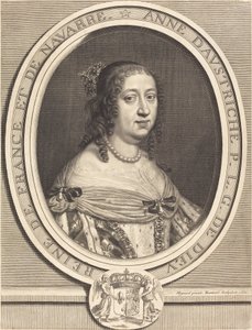 Anne of Austria, Queen of France and Navarre by Robert Nanteuil after Pierre Mignard I