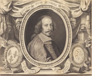 Cardinal Jules Mazarin by Robert Nanteuil after Pierre Mignard I