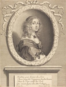 Christina, Queen of Sweden by Robert Nanteuil after Sébastien Bourdon