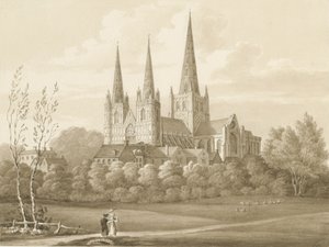 Lichfield Cathedral - West South West View