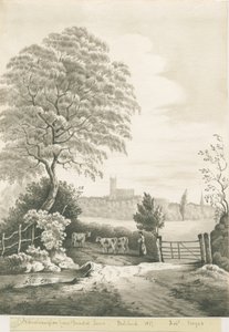Wolverhampton - Distant View from Dunstall Lane, 1837