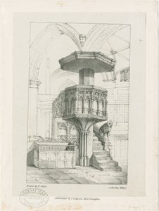 Wolverhampton - Pulpit in St. Peter