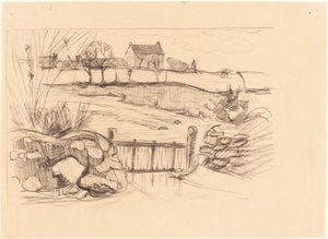 Gate to the Farmhouse, Pont-Aven by Robert Polhill Bevan