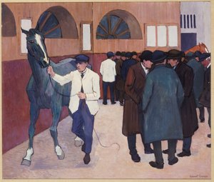 Horse Dealers at the Barbican by Robert Polhill Bevan