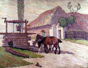 Horses Drinking by Robert Polhill Bevan