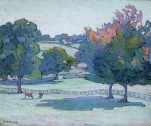 Maples at Cuckfield, Sussex by Robert Polhill Bevan