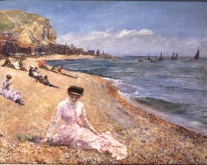 Girl on a Beach by Robert Ponsonby Staples