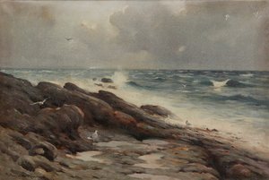 Rocky Coastline by Robert Russell MacNee