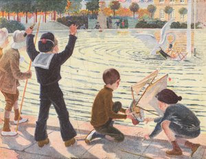 A Swan Sinking a Boy