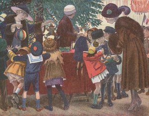 Children at a Toy Stall by Robert Salles