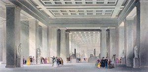 The Grand Central and Egyptian Saloons, British Museum, Holborn, London, c1836