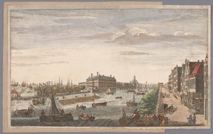 View of the Admiralty Warehouse in Amsterdam by Robert Sayer (possibly)