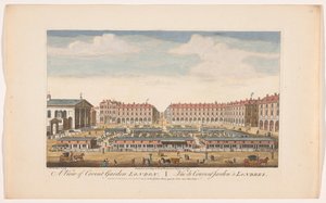 View of Covent Garden Market in London by Robert Sayer