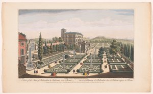 View of the Vatican Gardens in Vatican City (Rome) by Robert Sayer