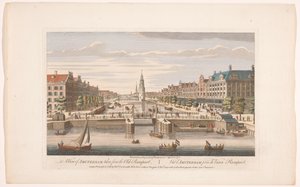 View of the Oudeschans in Amsterdam Seen from the IJ