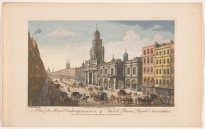View of the Royal Exchange in London