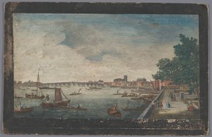 View of Westminster Bridge Over the River Thames in London, Seen from the Garden of Somerset House by Robert Sayer