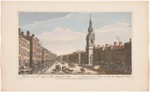 View of the Church of St. Mary-le-Bow on Cheapside, London