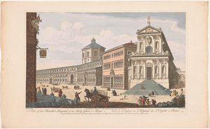 A View of the Church & Hospital of the Holy Ghost at Rome