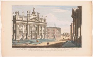 View of St. John of Lateran in Rome by Robert Sayer