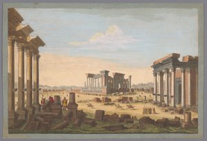 View of the Ruins of Monuments at Palmyra from the Northwest by Robert Sayer