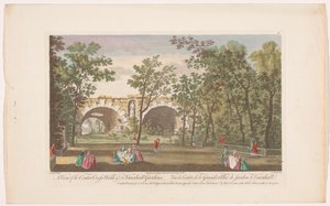 View of a Lane in Vauxhall Gardens, London (Ranelagh Gardens and Vauxhall Gardens) by Robert Sayer