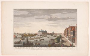 View of the Admiralty Warehouse in Amsterdam by Robert Sayer
