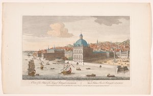 View of the Royal Palace in Lisbon (Madrid and Lisbon) by Robert Sayer