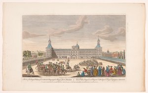 View of the Royal Palace in Madrid by Robert Sayer