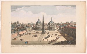 View of the Piazza del Popolo in Rome