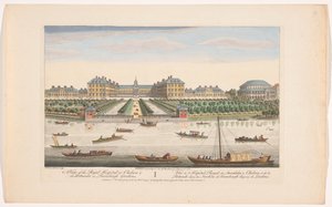 View of the Royal Hospital Chelsea and the Rotunda in Ranelagh Gardens in London by Robert Sayer