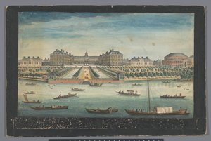 View of the Royal Hospital Chelsea and the Rotunda in Ranelagh Gardens, London by Robert Sayer