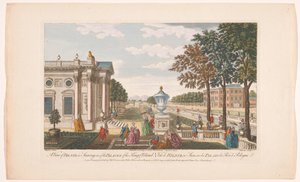 View of Schloss Pillnitz (series: Saxony) by Robert Sayer