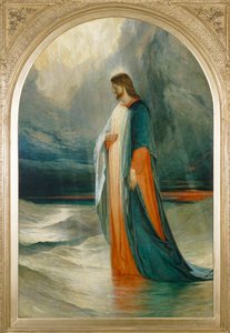 Jesus went unto them, walking on the sea, 19th century by Robert Scott Lauder