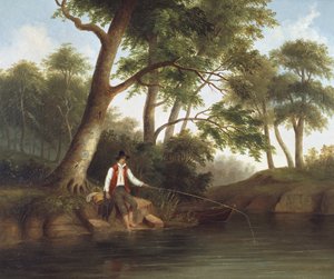 Man Fishing by Robert Seldon Duncanson