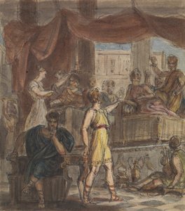 Study of a Roman Banquet Scene