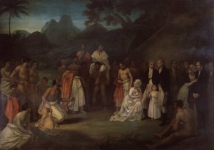 The Cession of Matavi by the High Priest of Tahiti by Robert Smirke