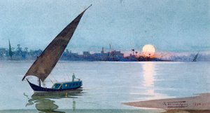 Eastern Lake, Egypt, 1892 by Robert Talbot Kelly