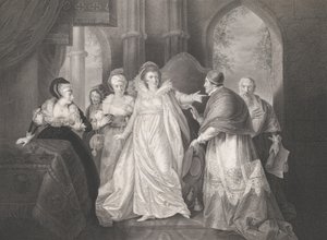 Queen Catherine, Cardinal Wolsey and Cardinal Campeius, first published 1796, reissued 1852