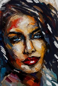 Intense Gaze Woman