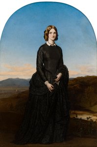 Portrait of the Hon. Selina Weld Forester, Viscountess Newport and later Countess of Bradford by Robert Thorburn